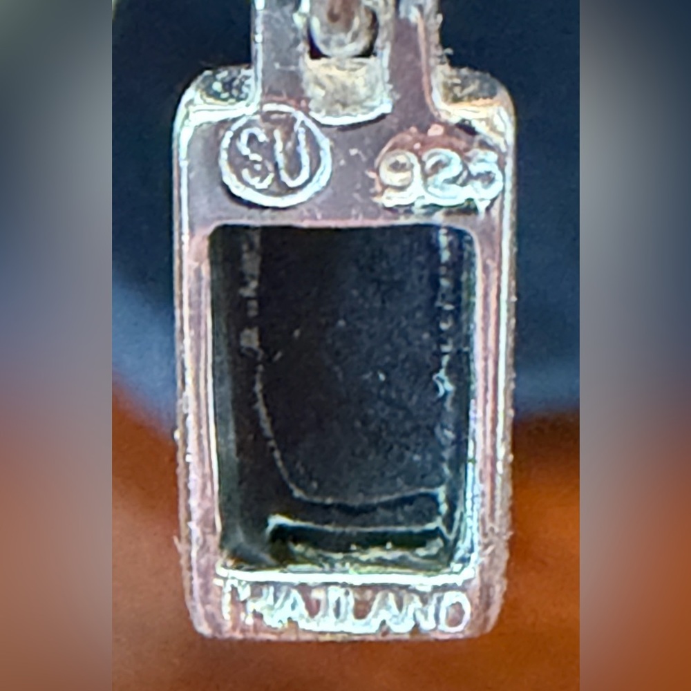 Onyx Su Thailand 925 earring necklace set $54 - Picture 4 of 12